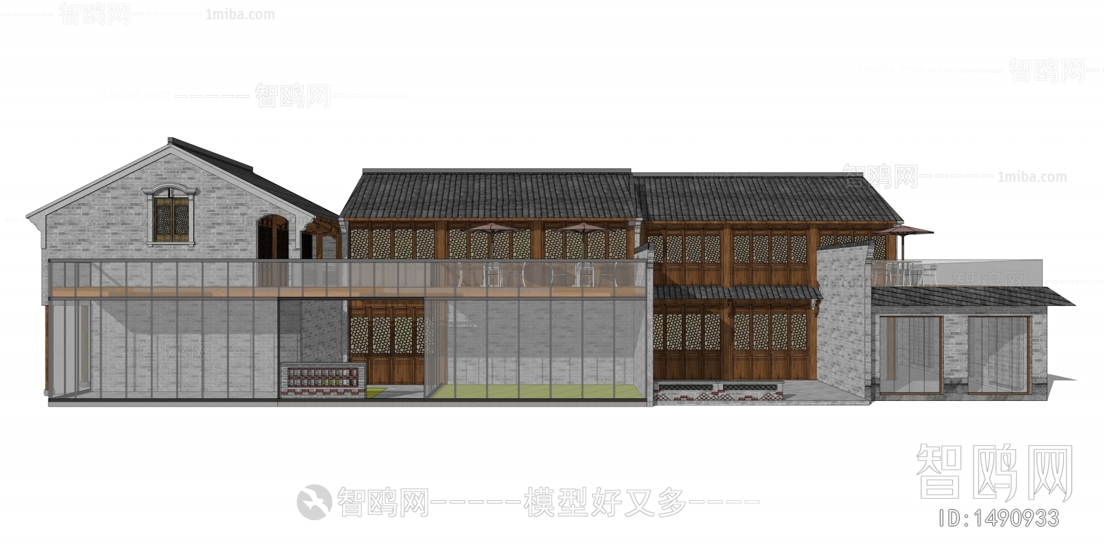 New Chinese Style Building Appearance