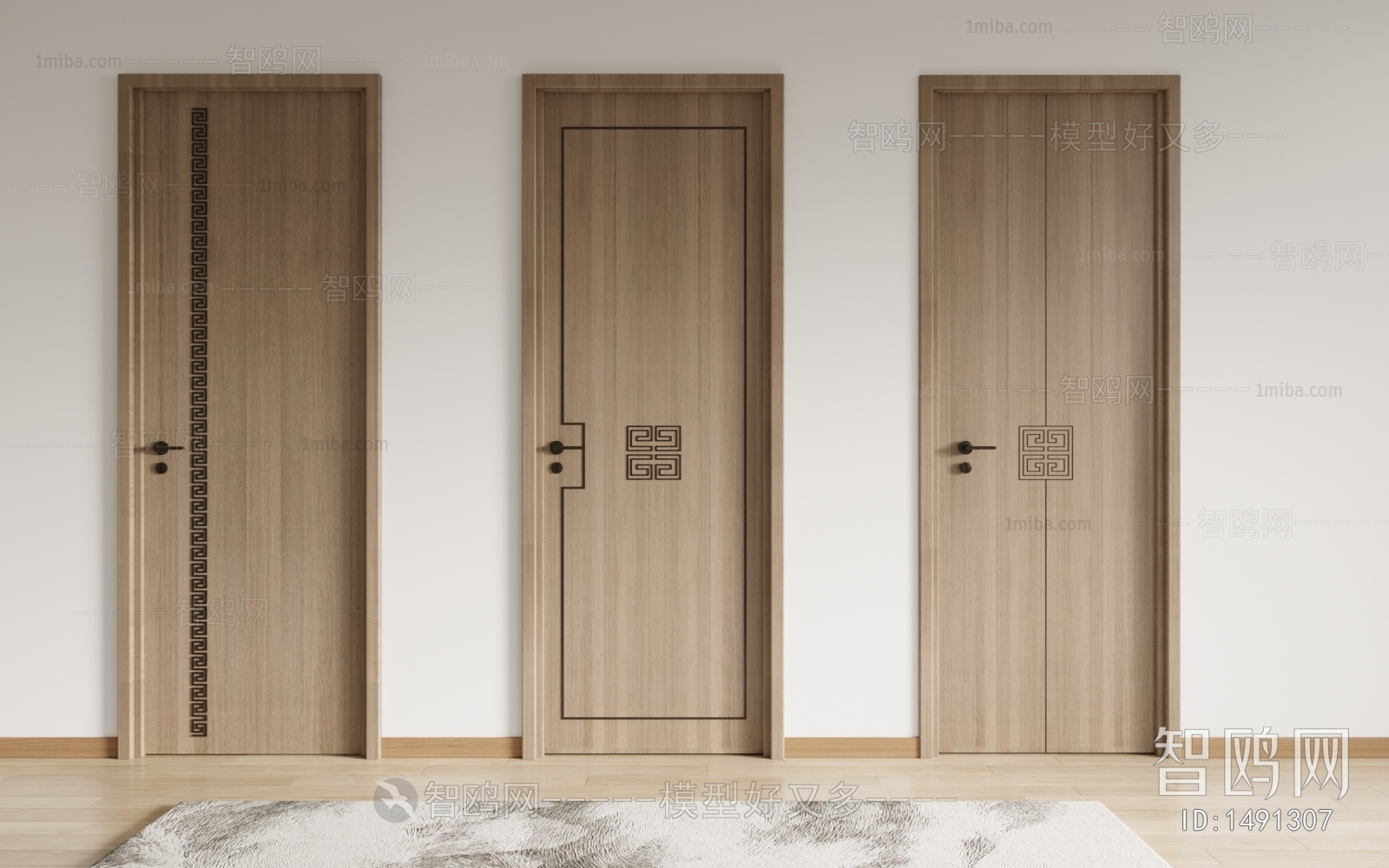 New Chinese Style Single Door