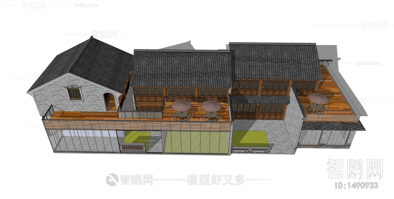 New Chinese Style Building Appearance