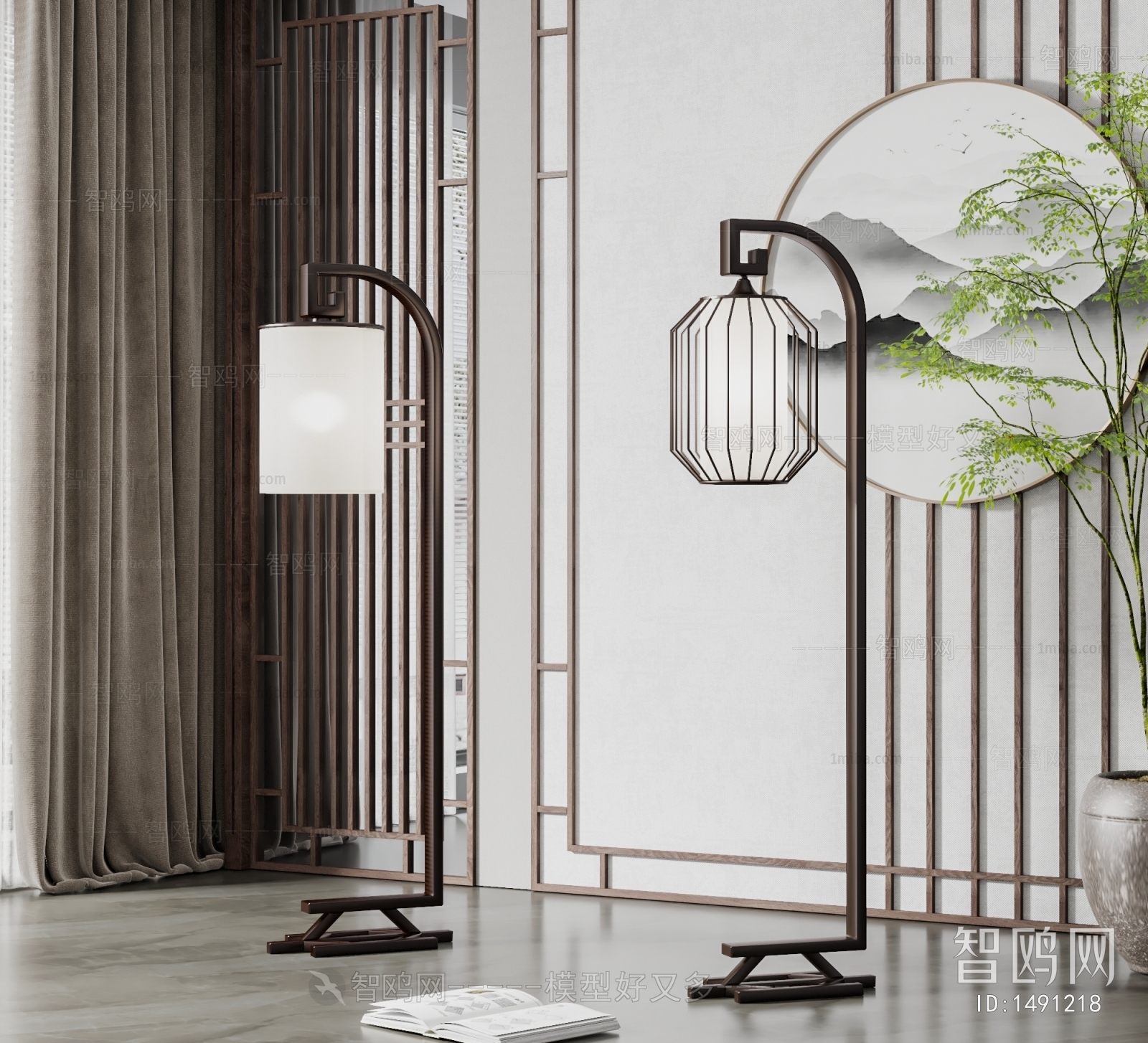 New Chinese Style Floor Lamp