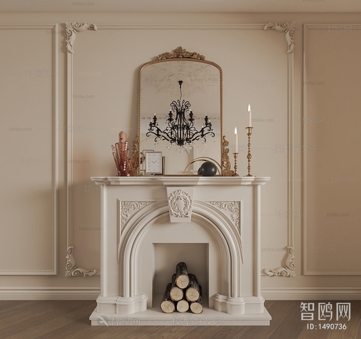 French Style Fireplace