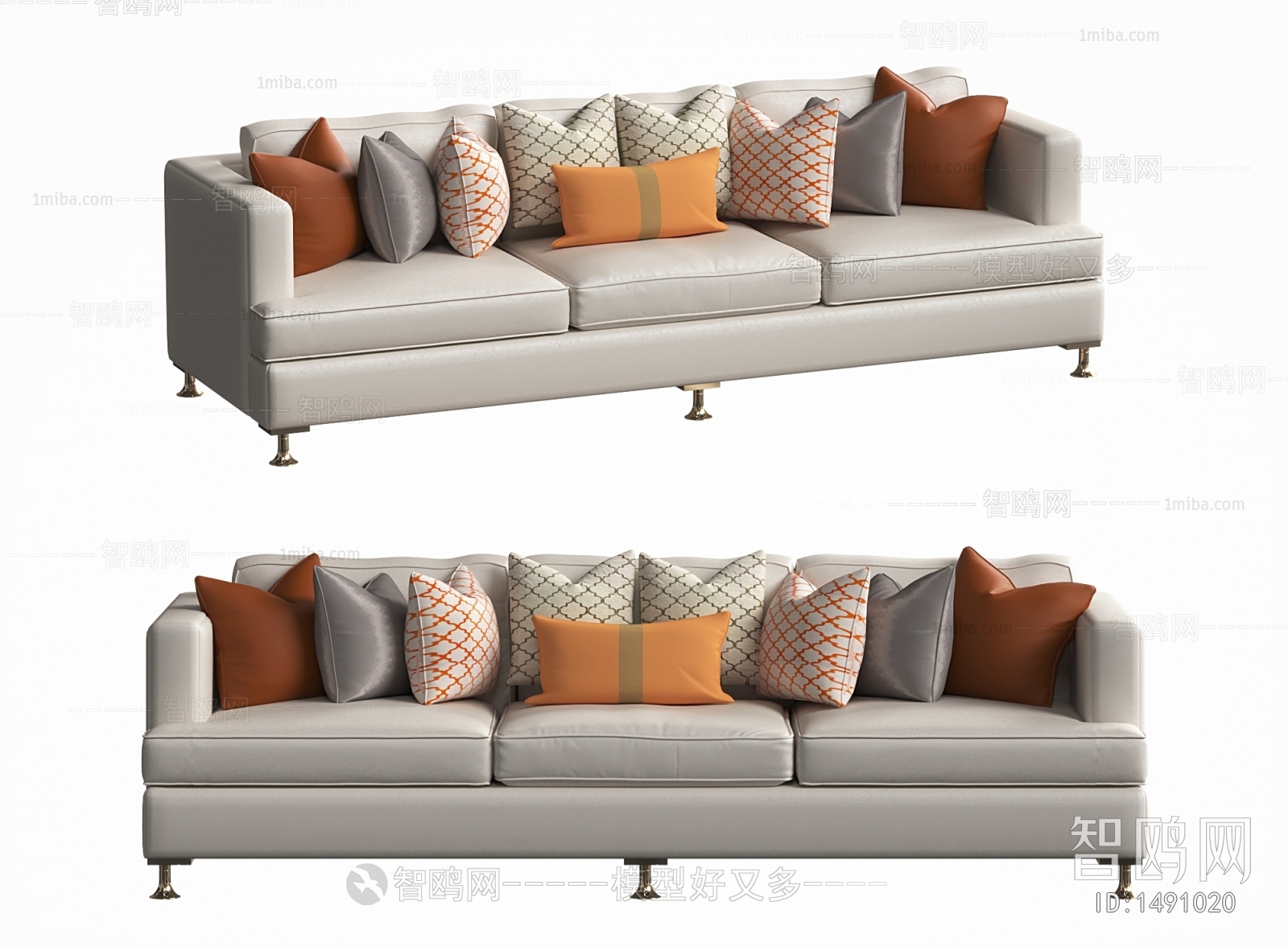 Modern Three-seat Sofa