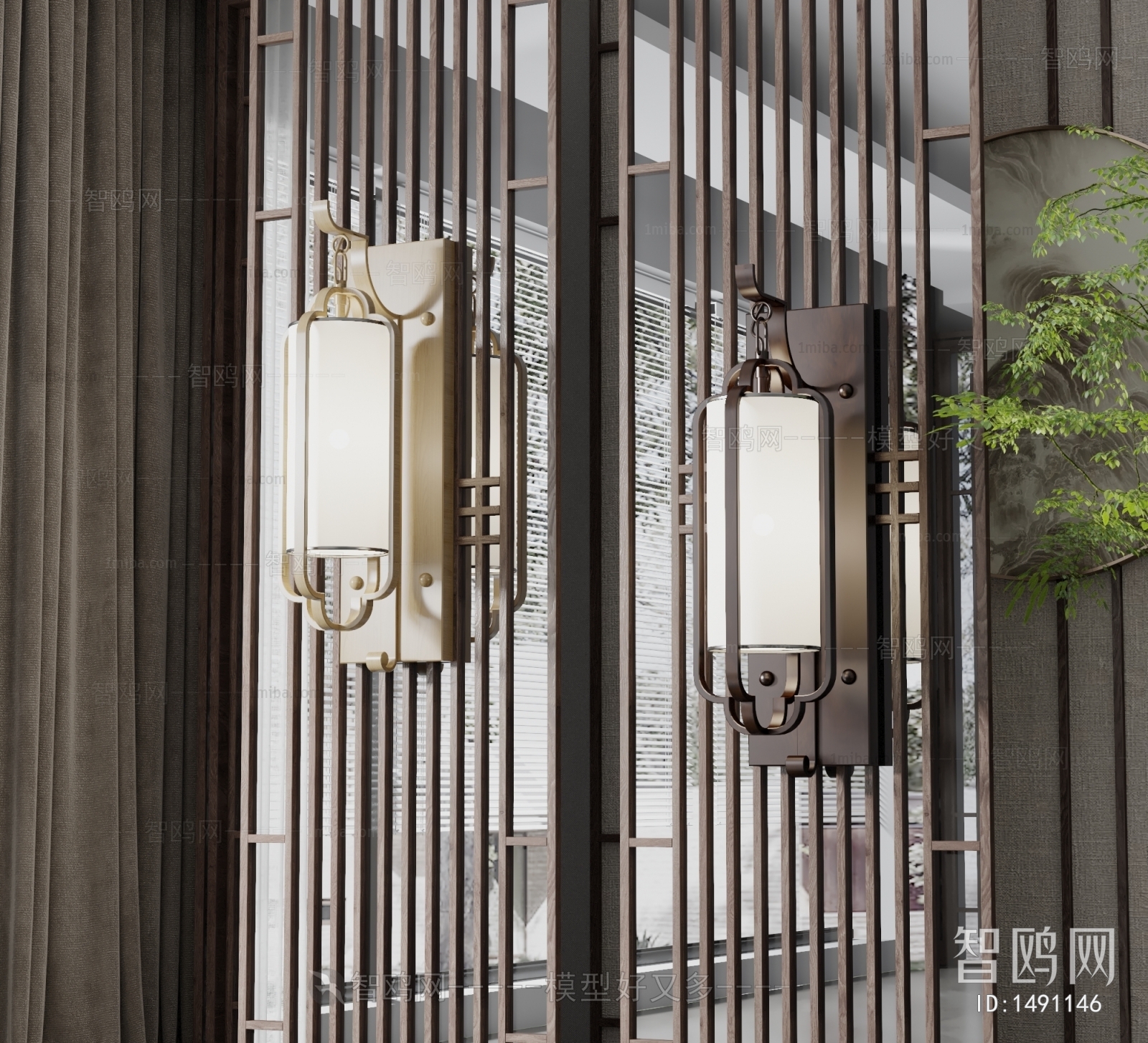 New Chinese Style Wall Lamp