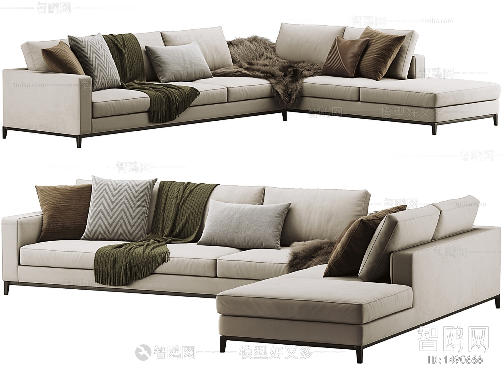 Modern Multi Person Sofa