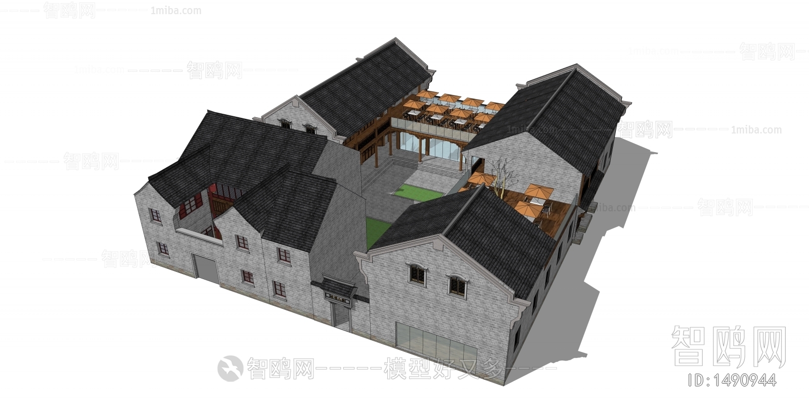 New Chinese Style Building Appearance