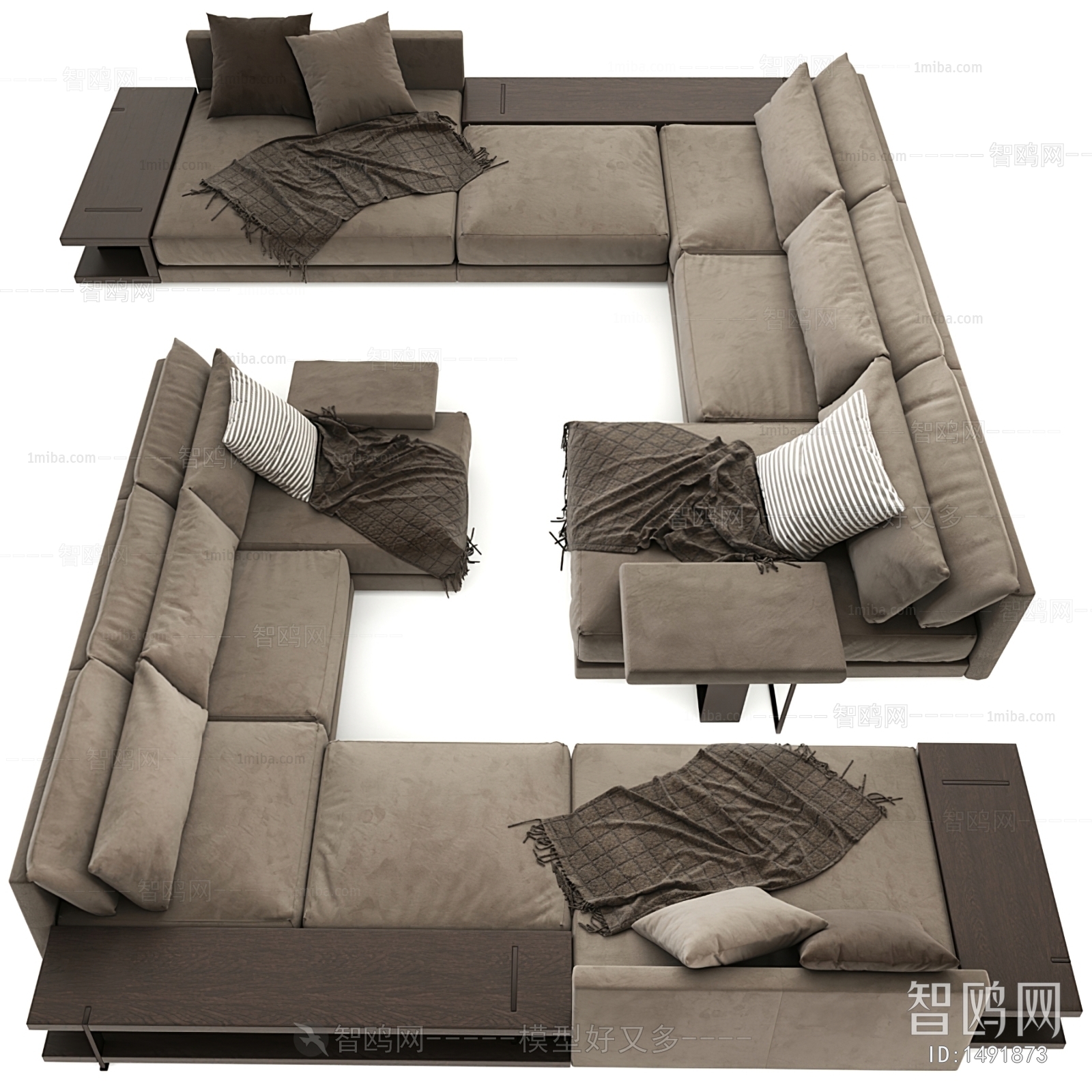 Modern Multi Person Sofa