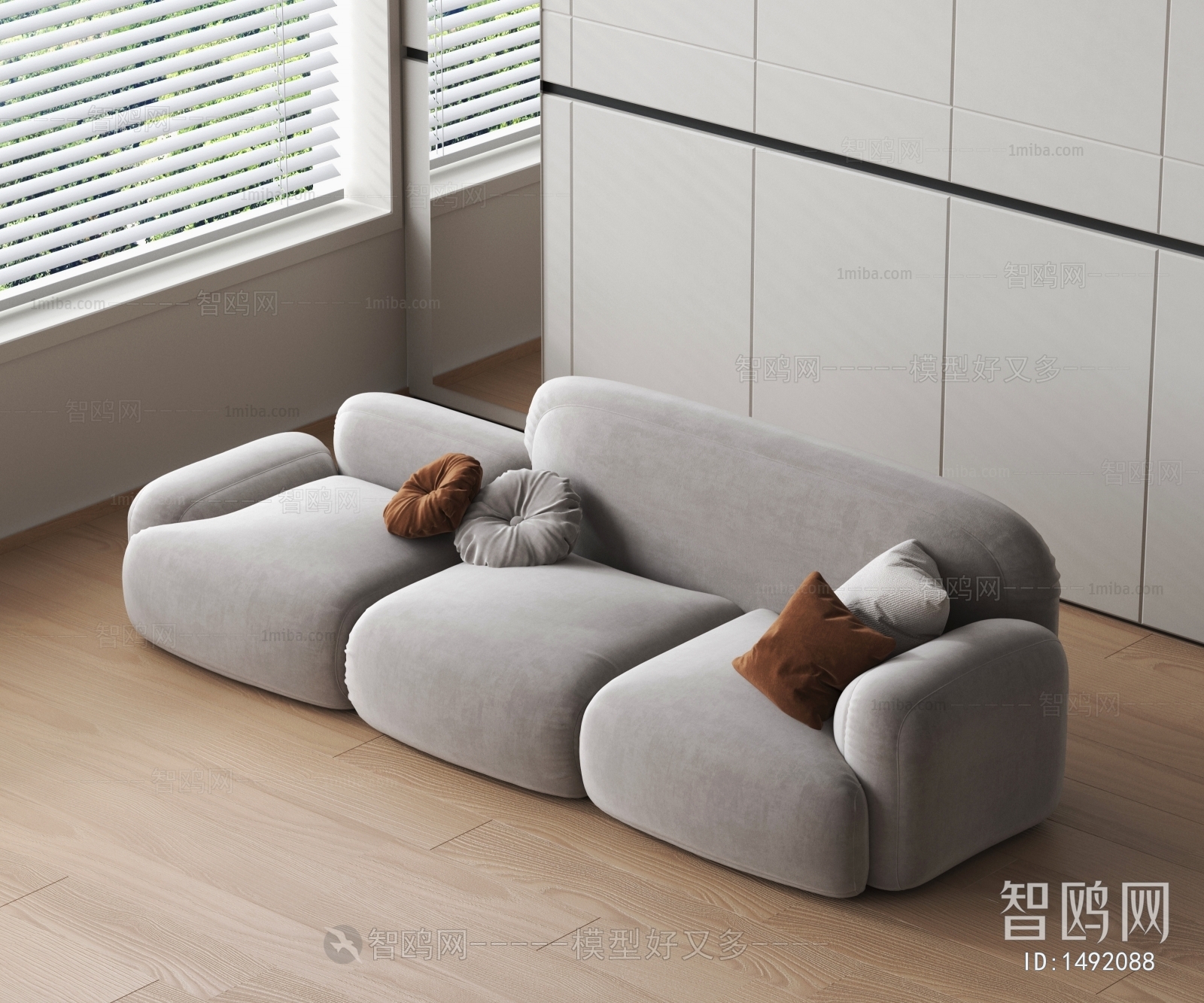 Modern Three-seat Sofa