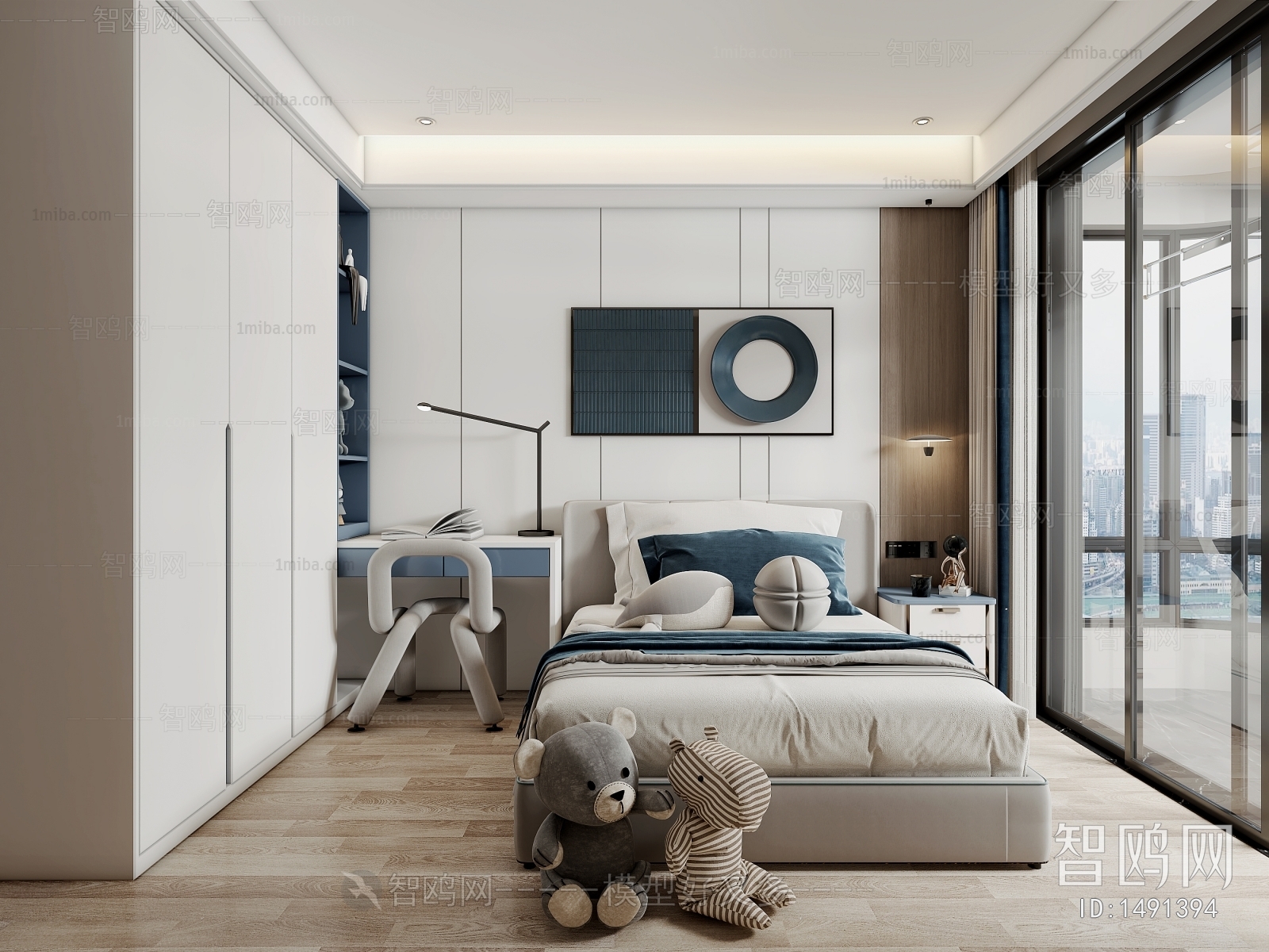 Modern Boy's Room And Son's Room