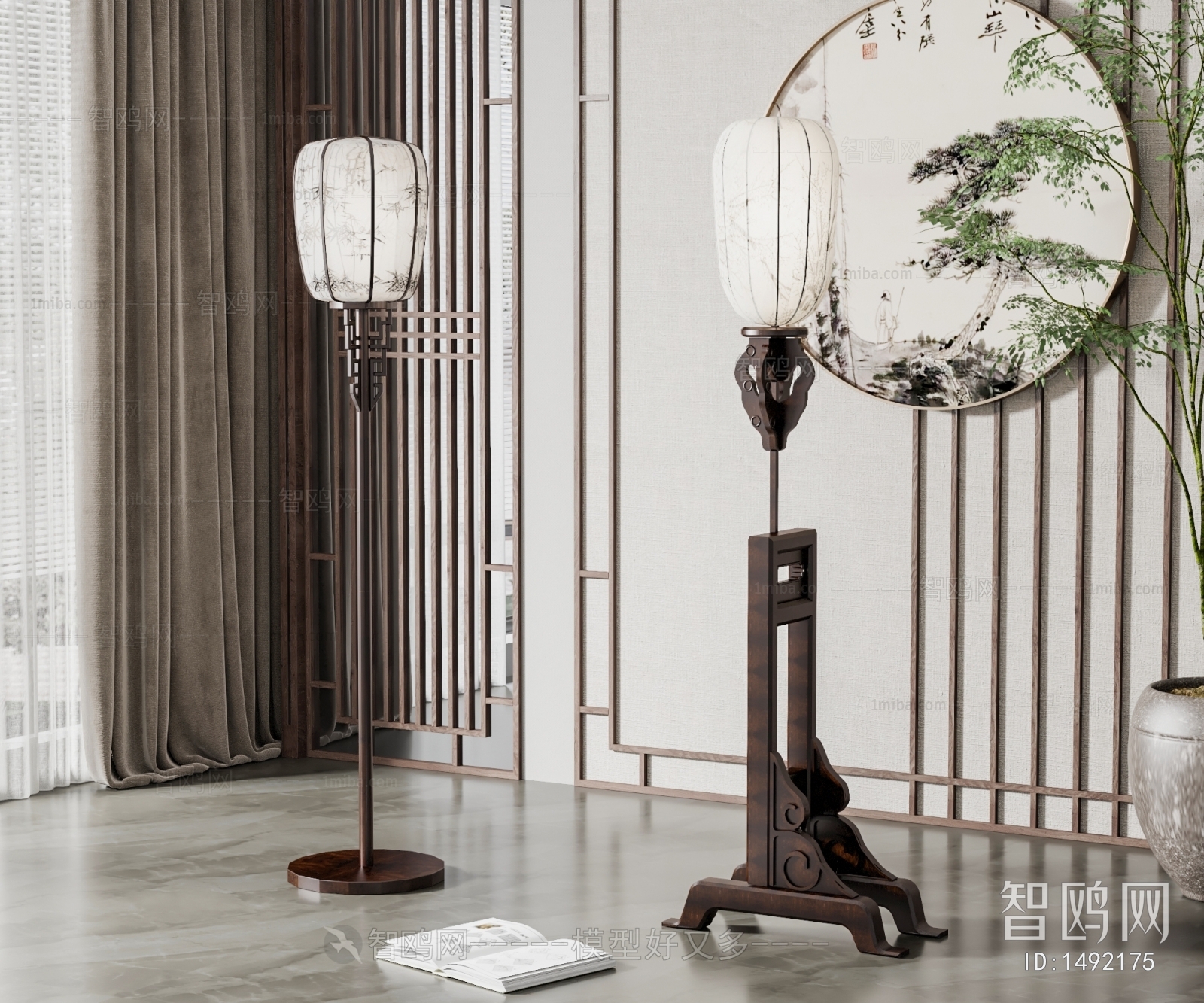 New Chinese Style Floor Lamp