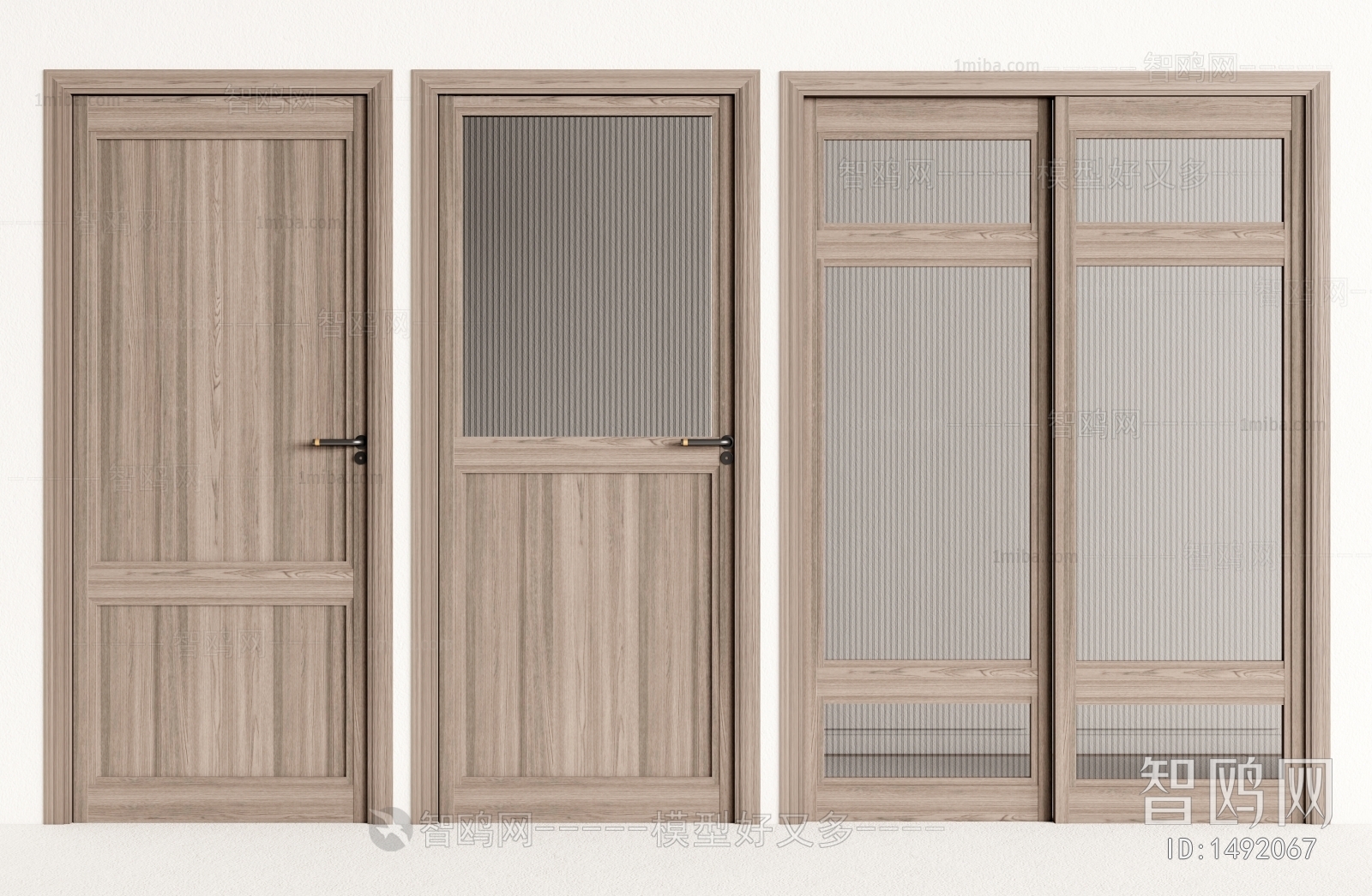 Wabi-sabi Style Solid Wood Door