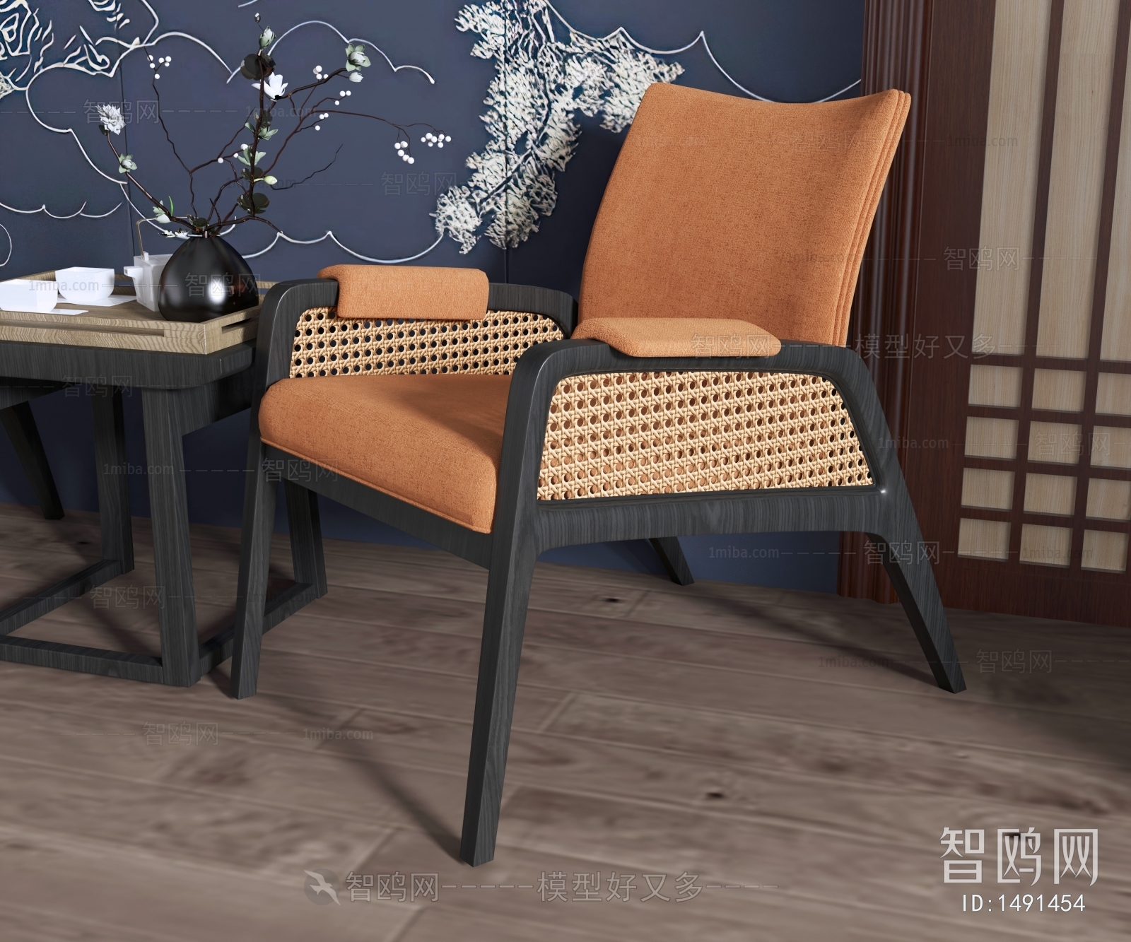 New Chinese Style Lounge Chair