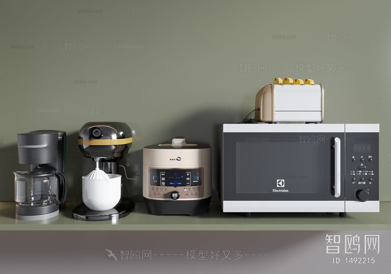 现代烤箱 电饭锅 饮水机 面包机
