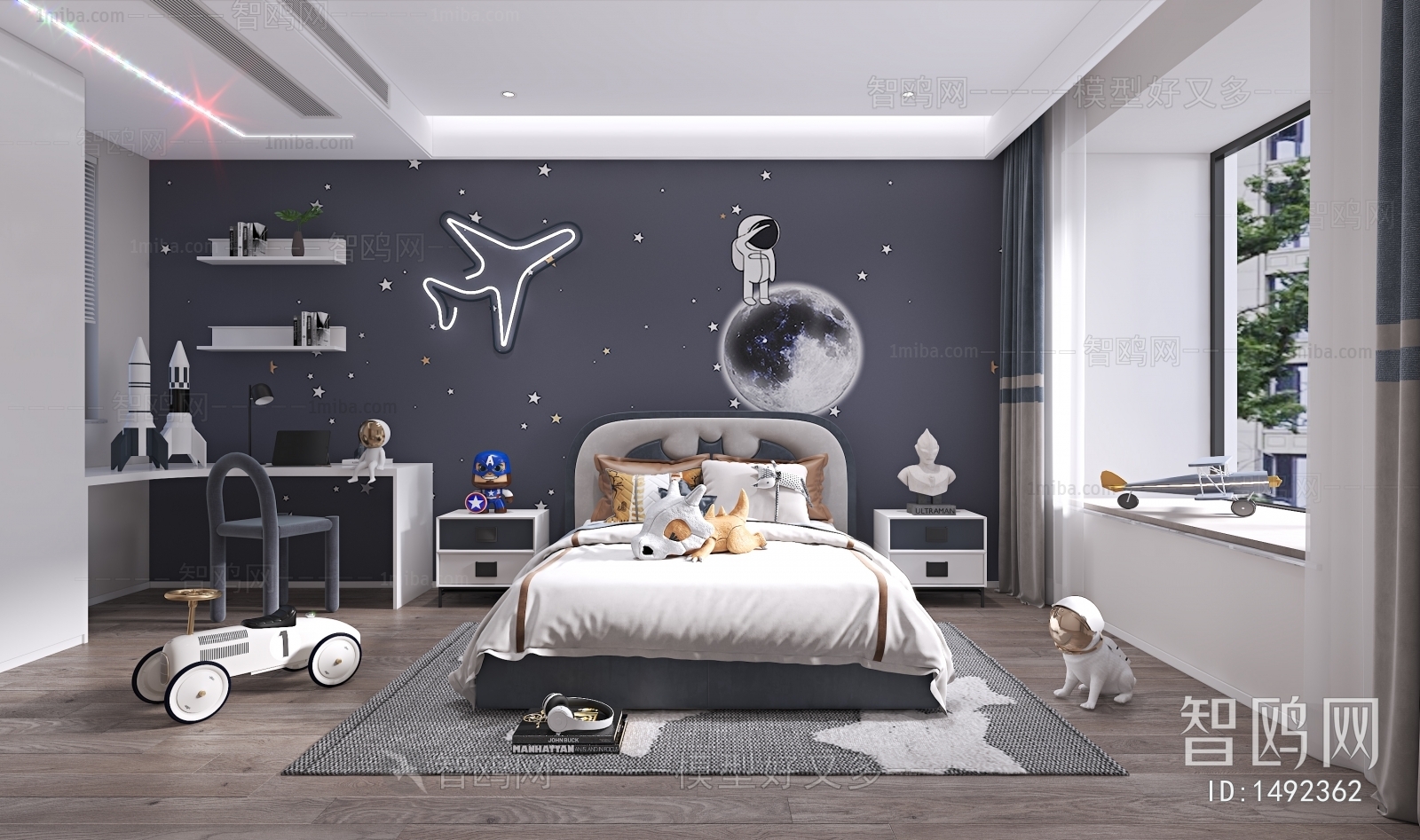 Modern Boy's Room And Son's Room