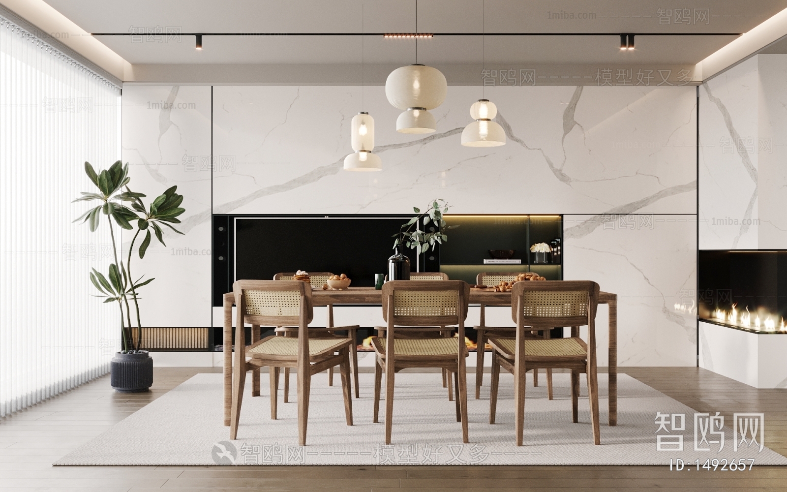 Wabi-sabi Style Dining Room