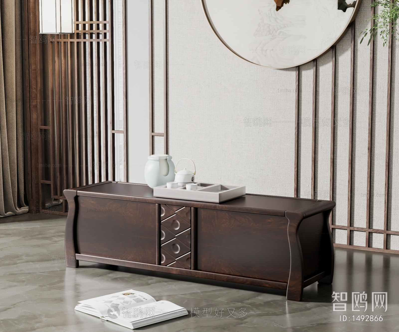 Chinese Style TV Cabinet