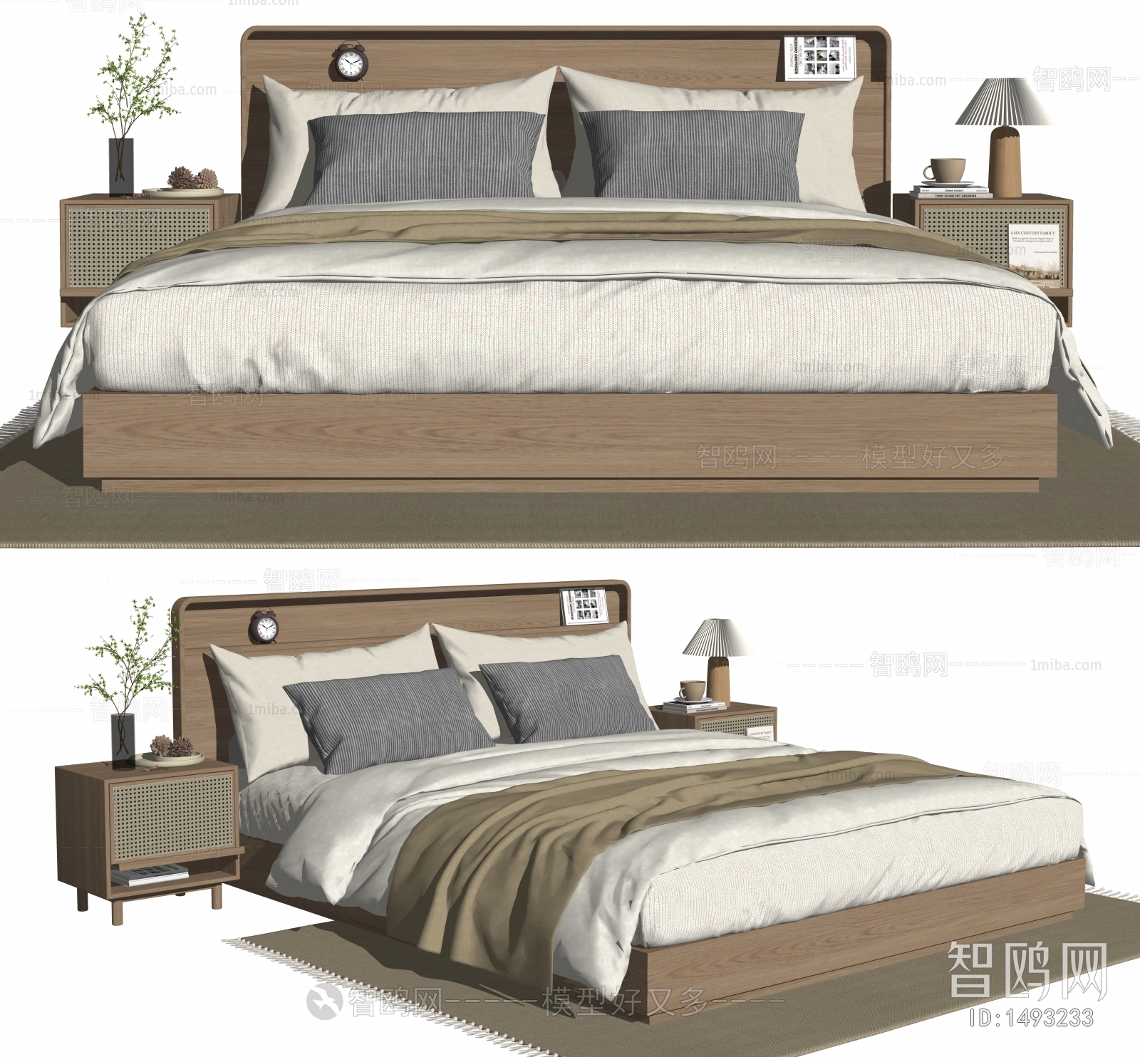 Nordic Style Double Bed