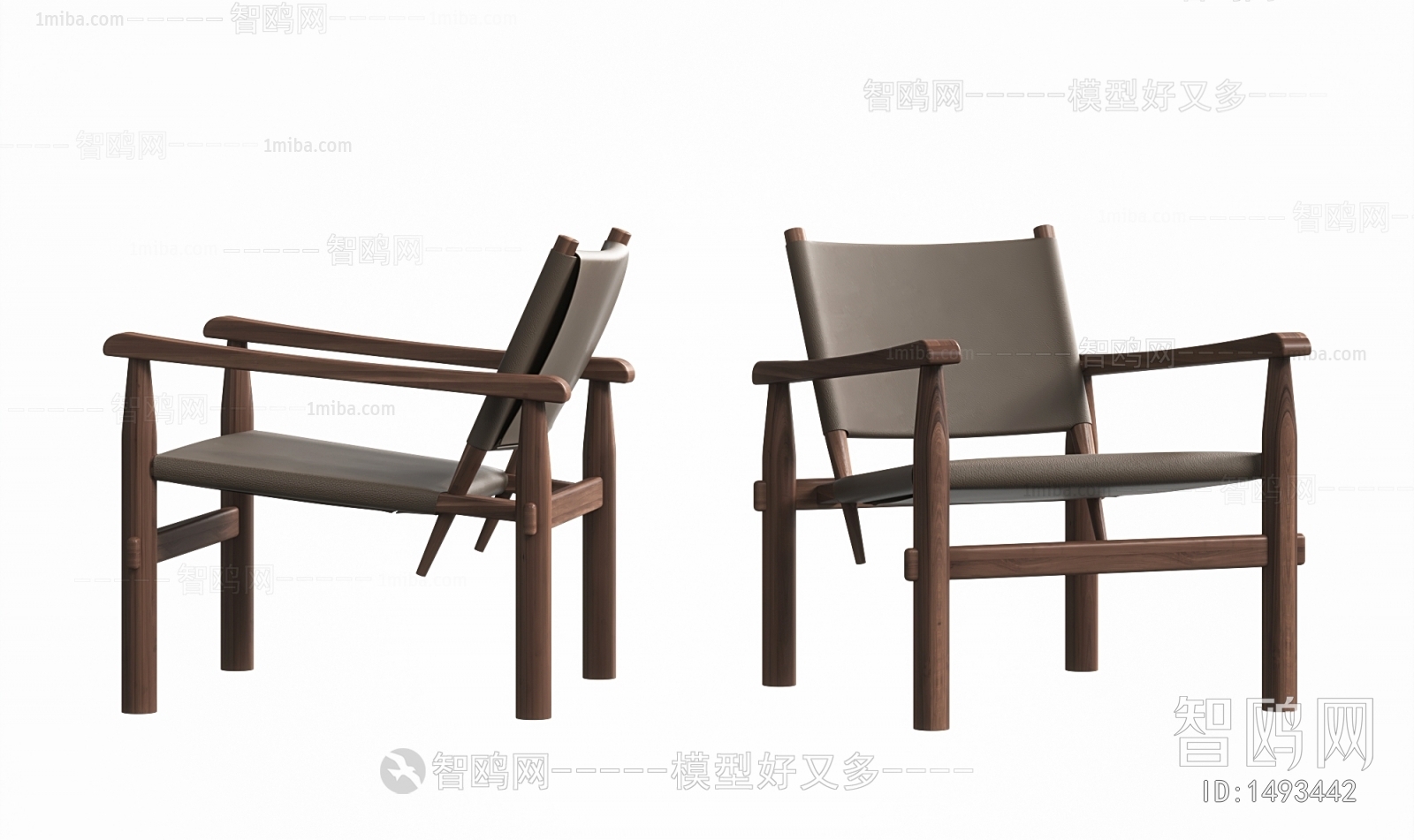 New Chinese Style Wabi-sabi Style Lounge Chair
