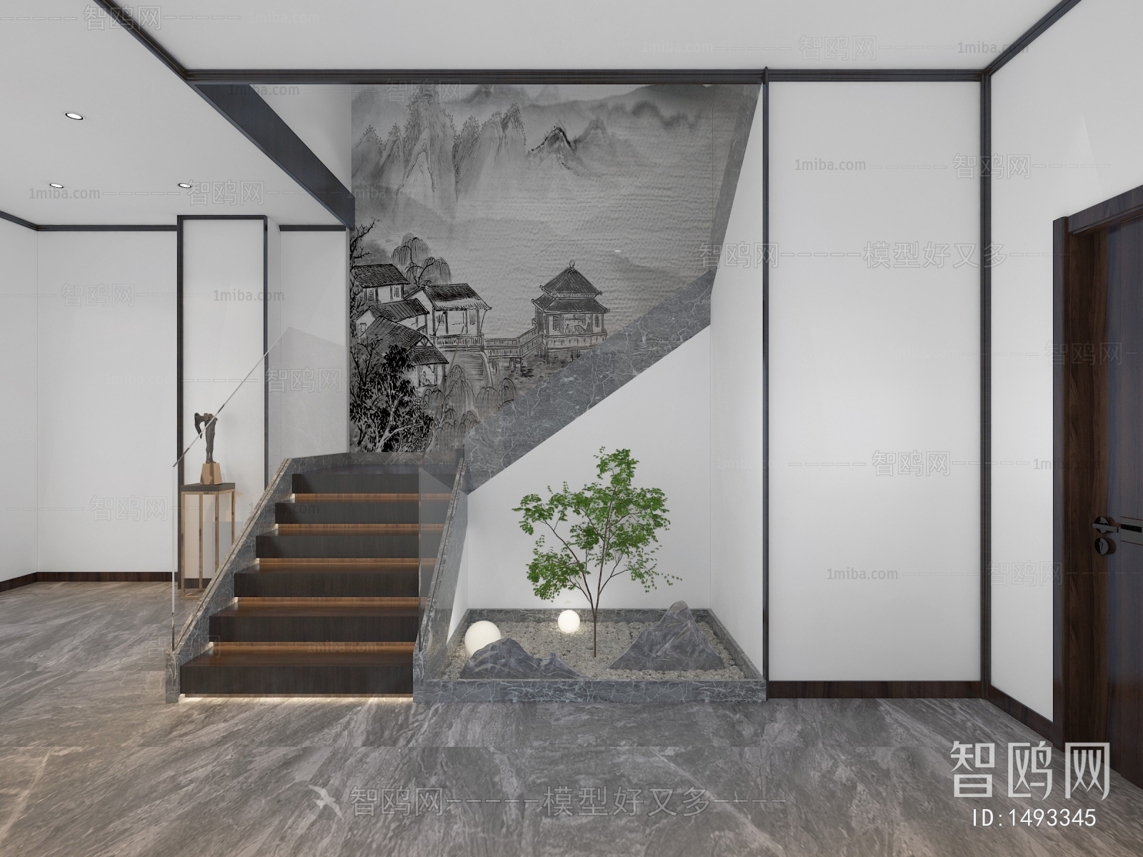 New Chinese Style Stairwell