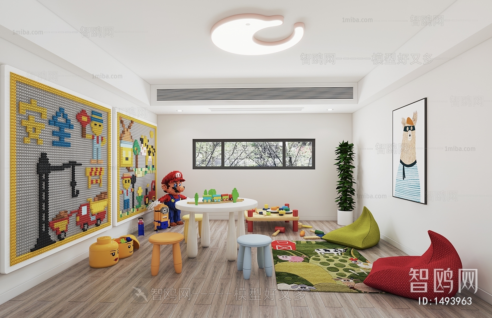 Modern Children's Room Activity Room