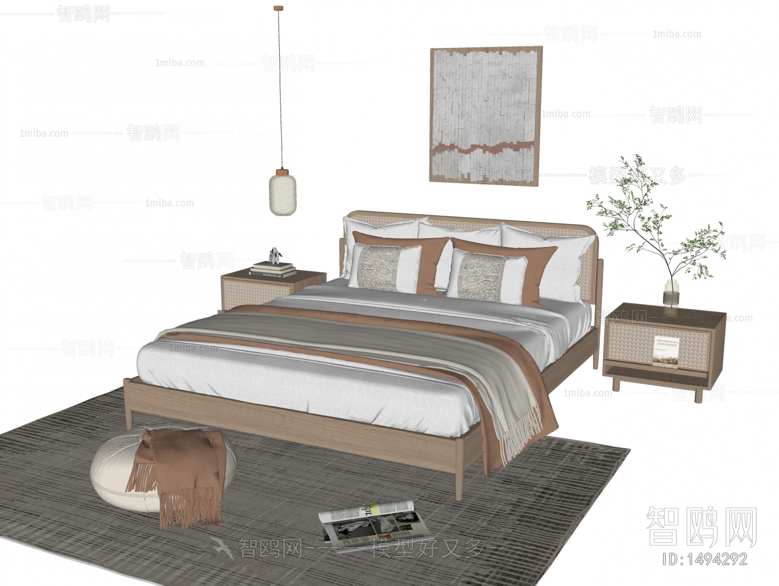 Nordic Style Double Bed