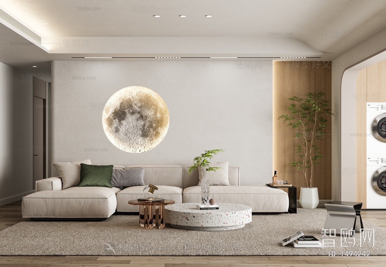 Wabi-sabi Style A Living Room