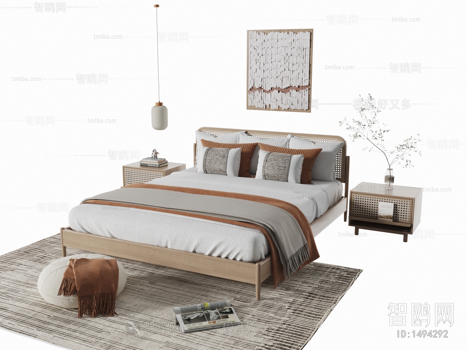 Nordic Style Double Bed