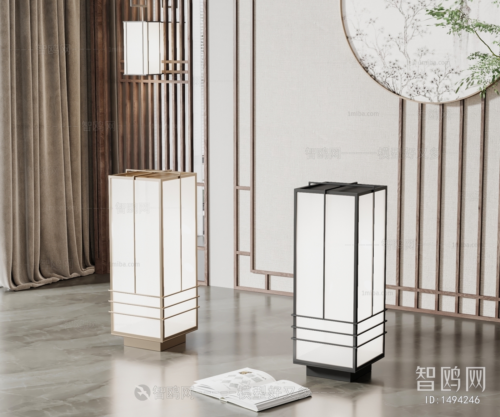 New Chinese Style Floor Lamp