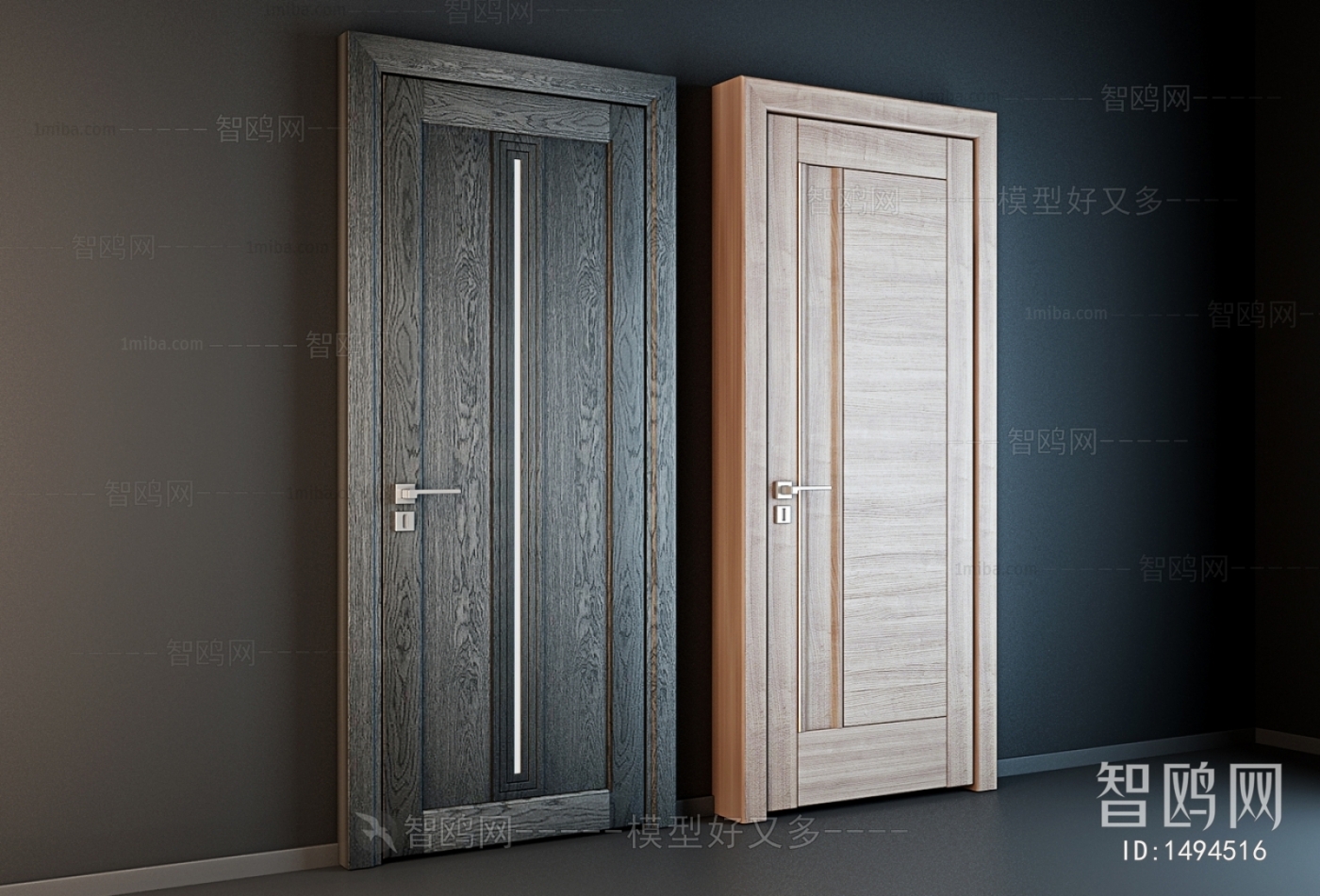 Modern Solid Wood Door