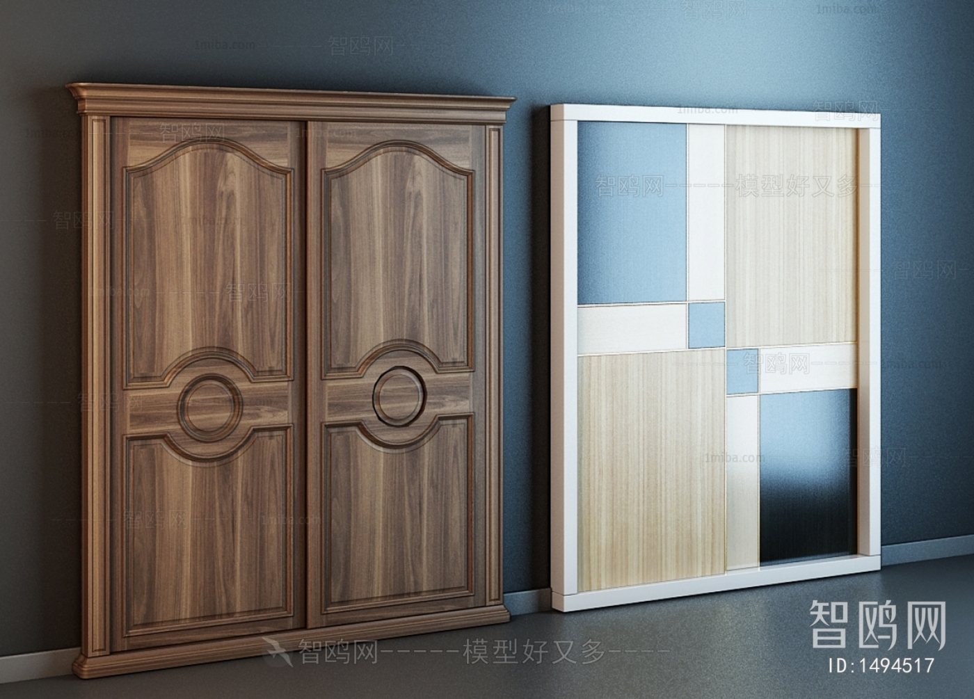Modern Solid Wood Door