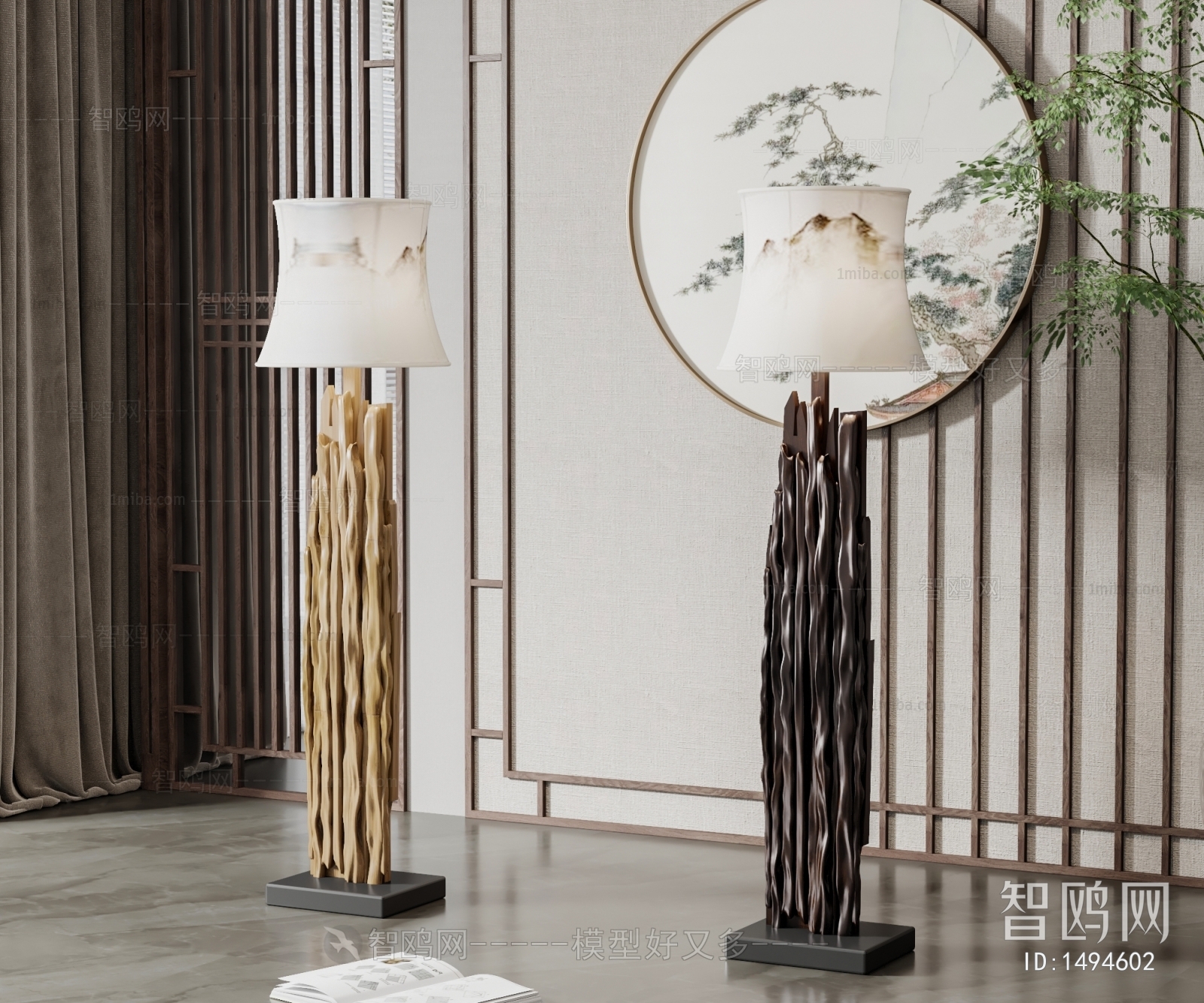 New Chinese Style Floor Lamp