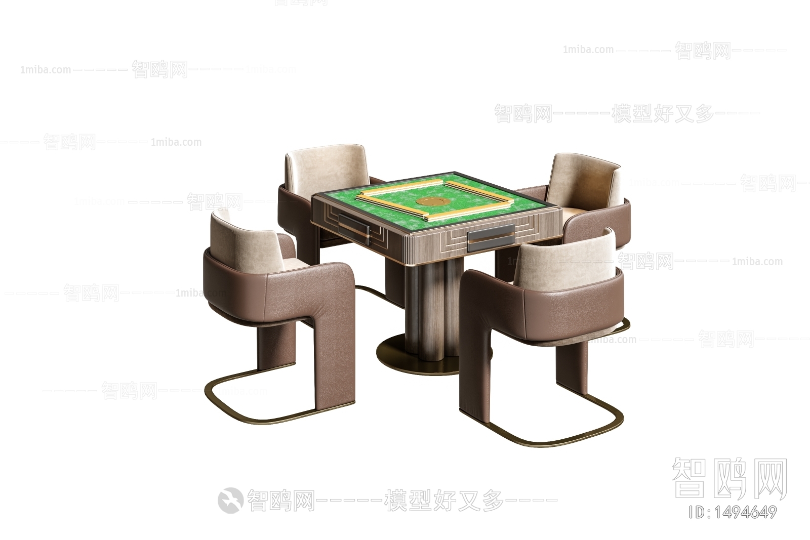 Modern Mahjong Tables And Chairs