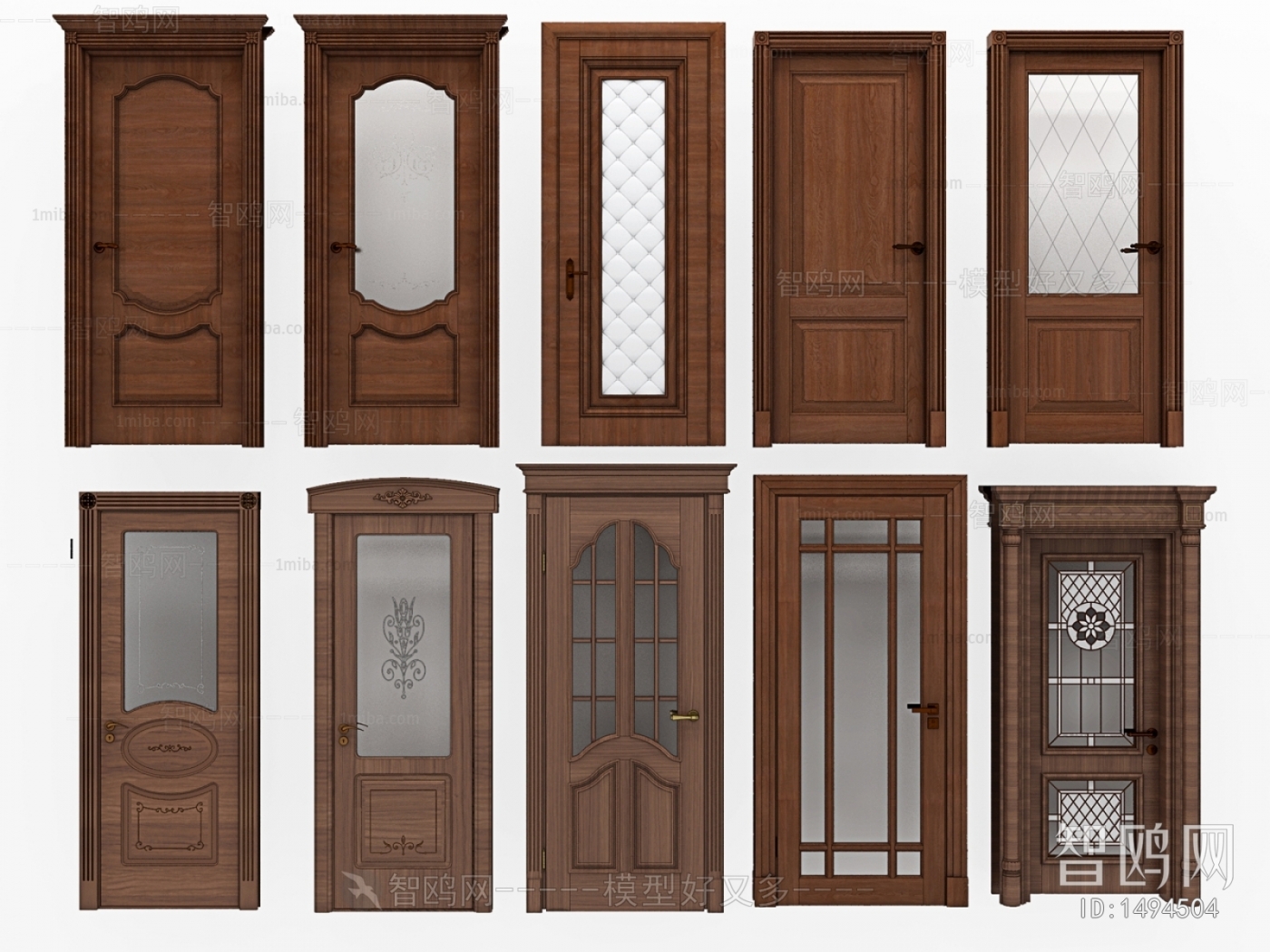 American Style European Style Solid Wood Door