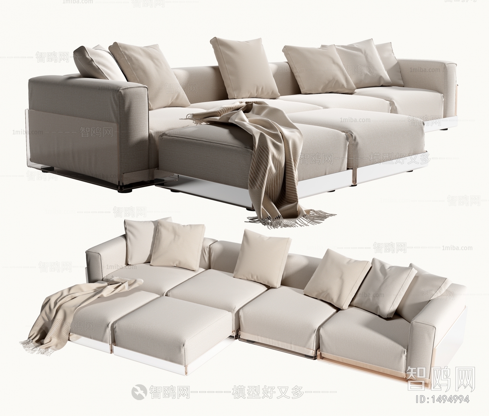 Modern Multi Person Sofa