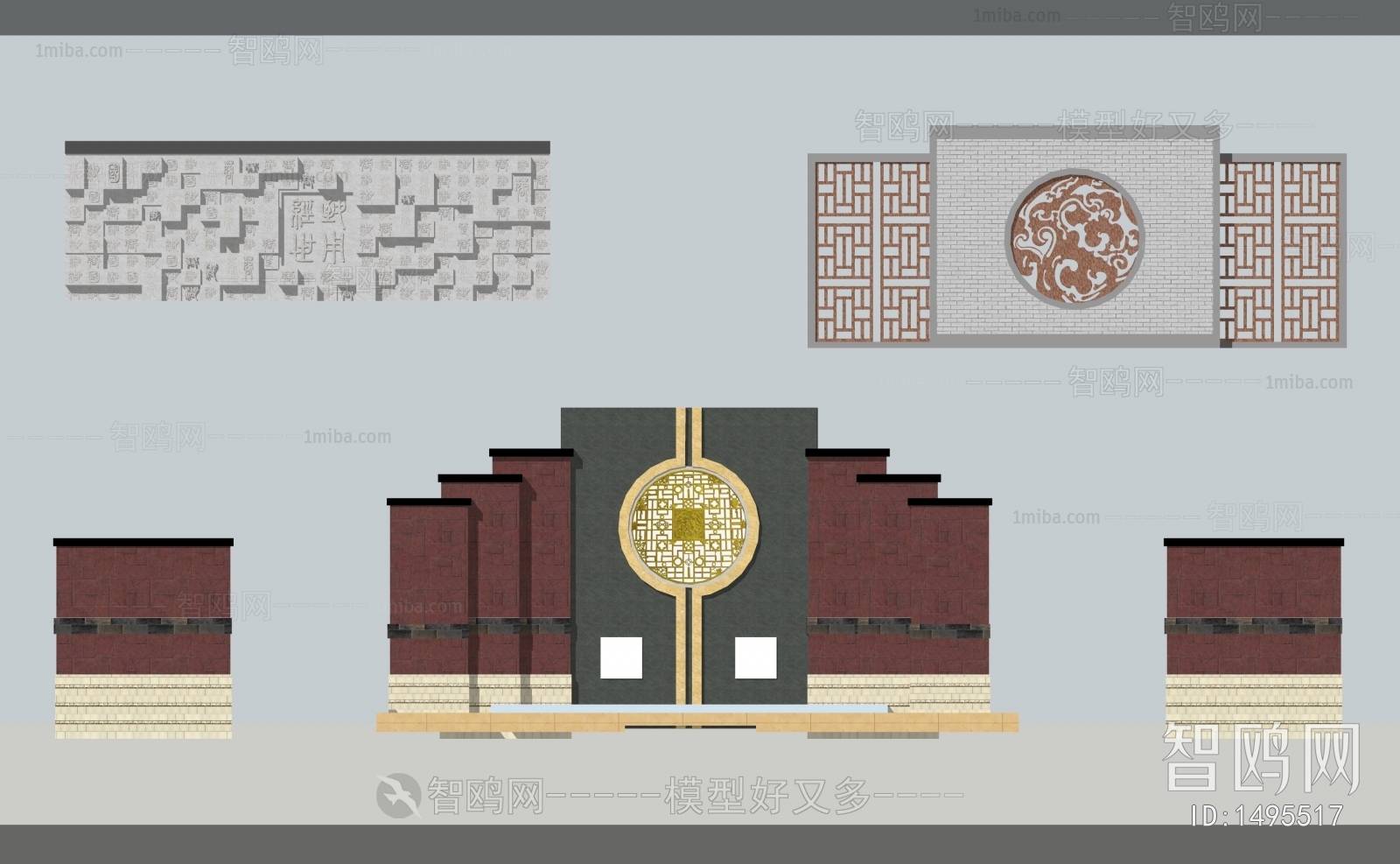 Chinese Style Building Component