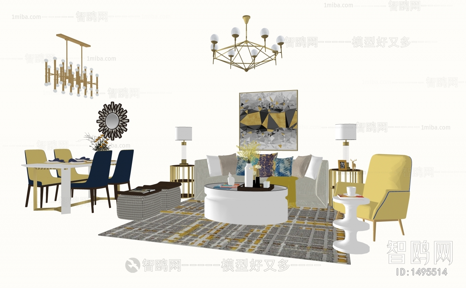 American Style Dining Table And Chairs