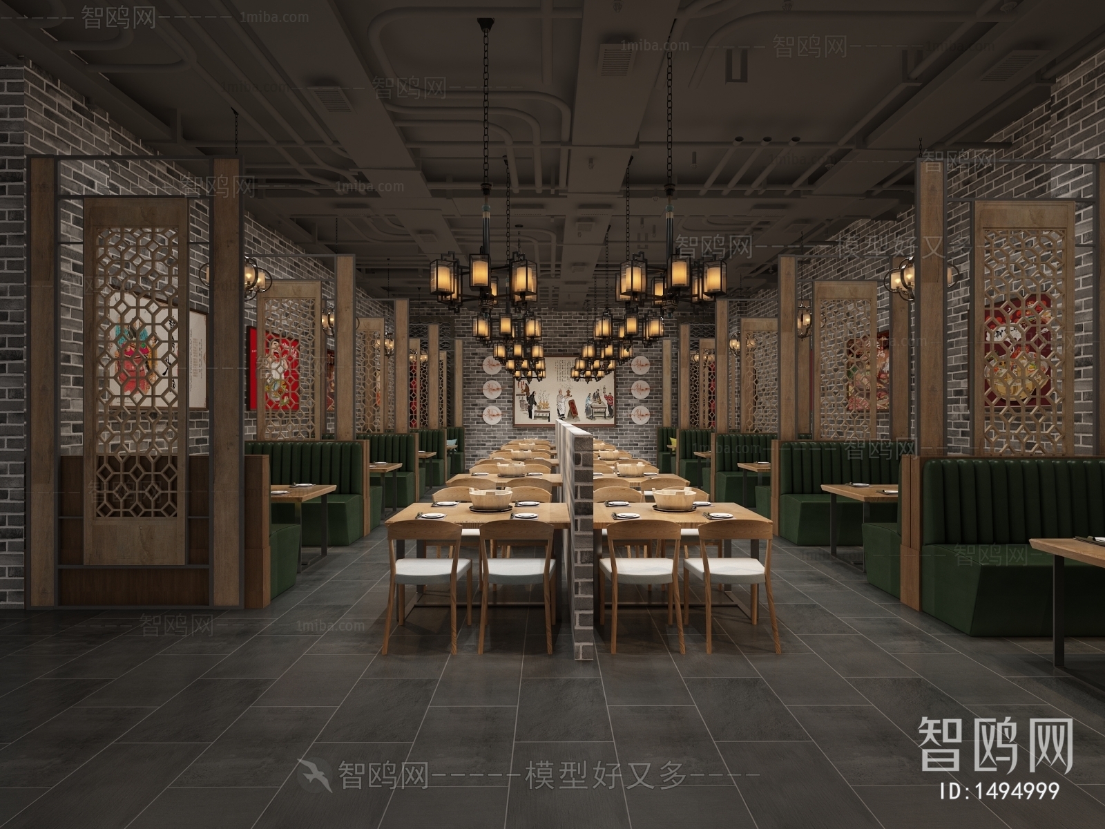 Industrial Style New Chinese Style Restaurant
