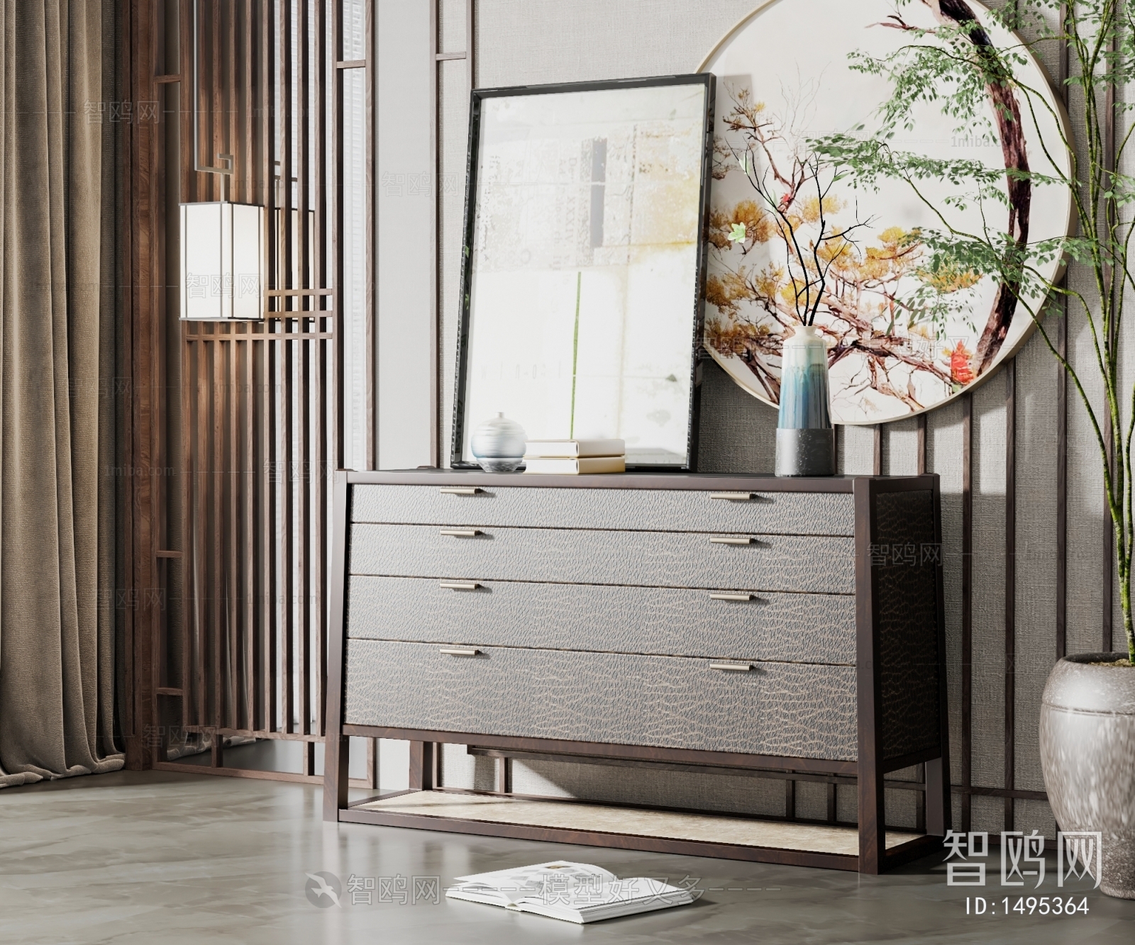 New Chinese Style Side Cabinet/Entrance Cabinet