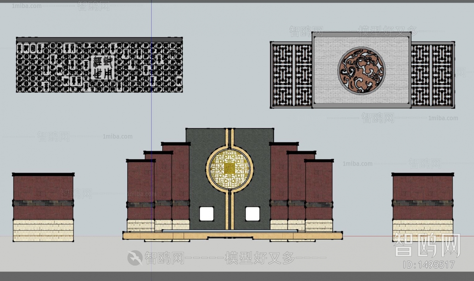 Chinese Style Building Component