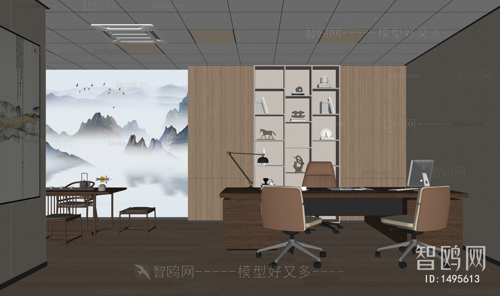 New Chinese Style Manager's Office