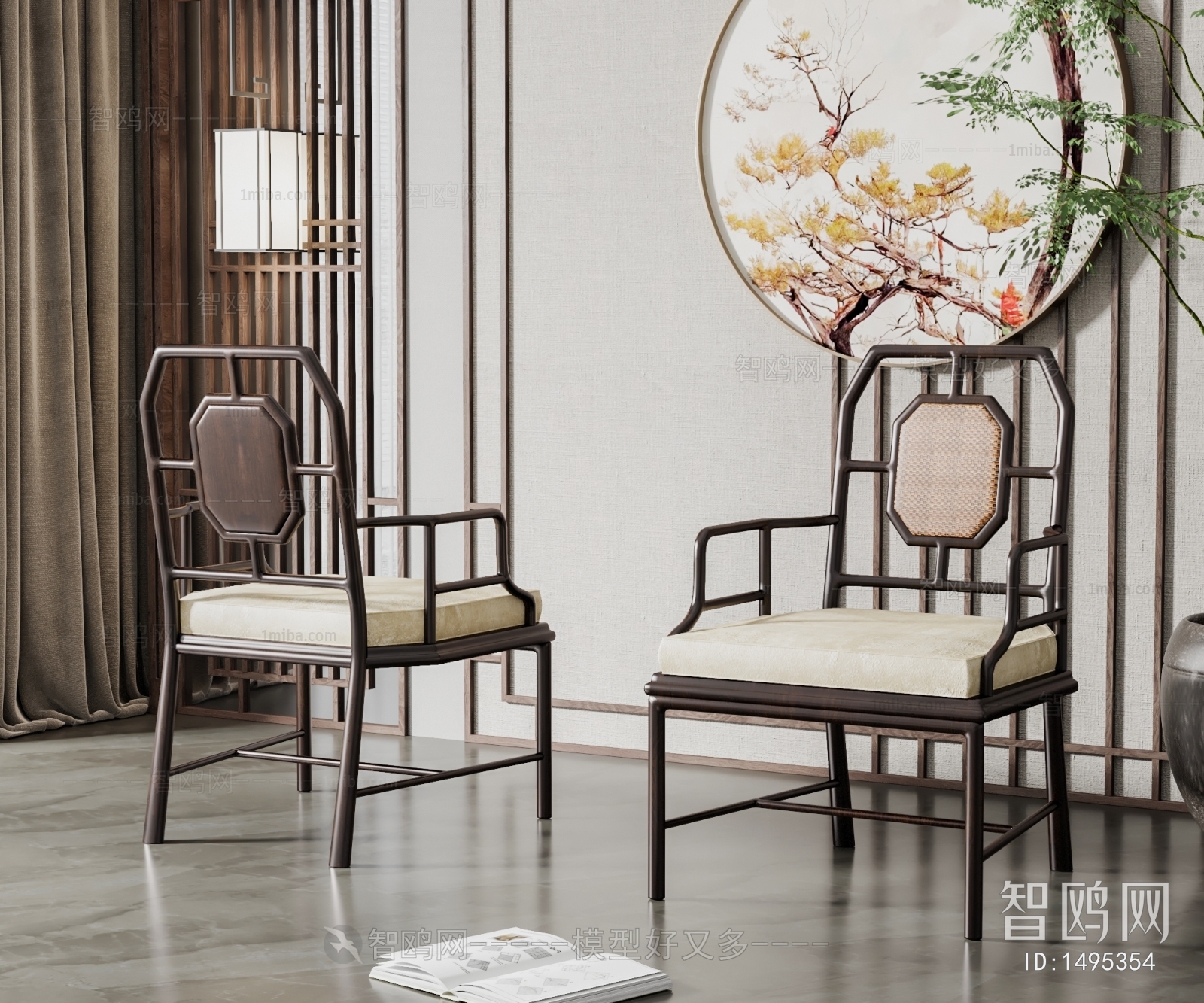 New Chinese Style Single Chair