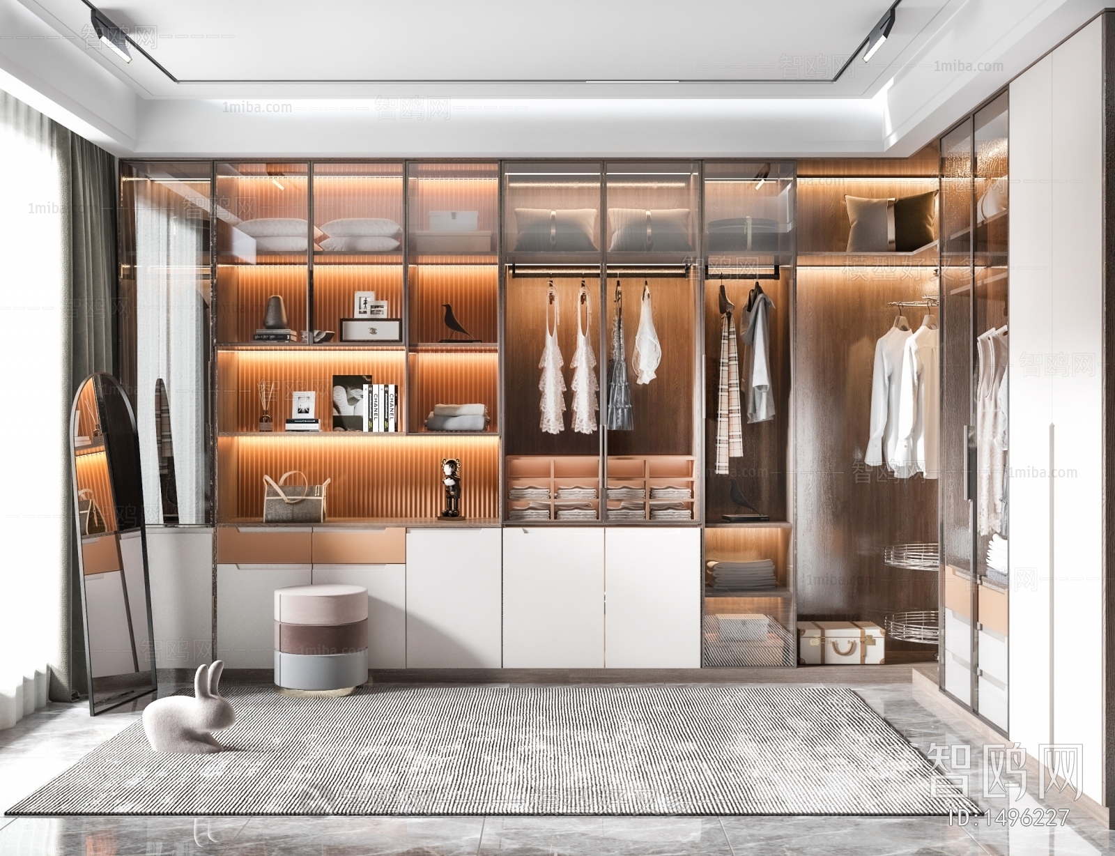 Modern Clothes Storage Area