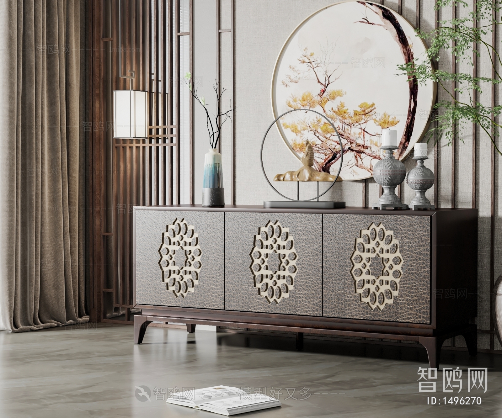 New Chinese Style Side Cabinet/Entrance Cabinet