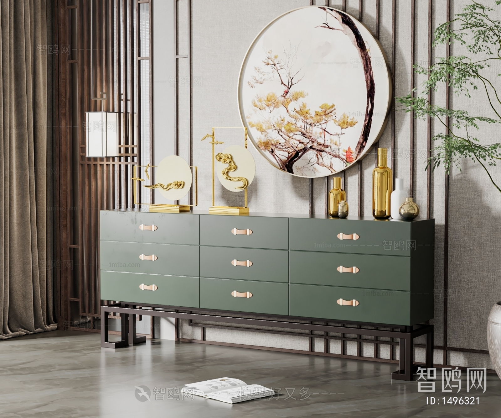 New Chinese Style Side Cabinet/Entrance Cabinet