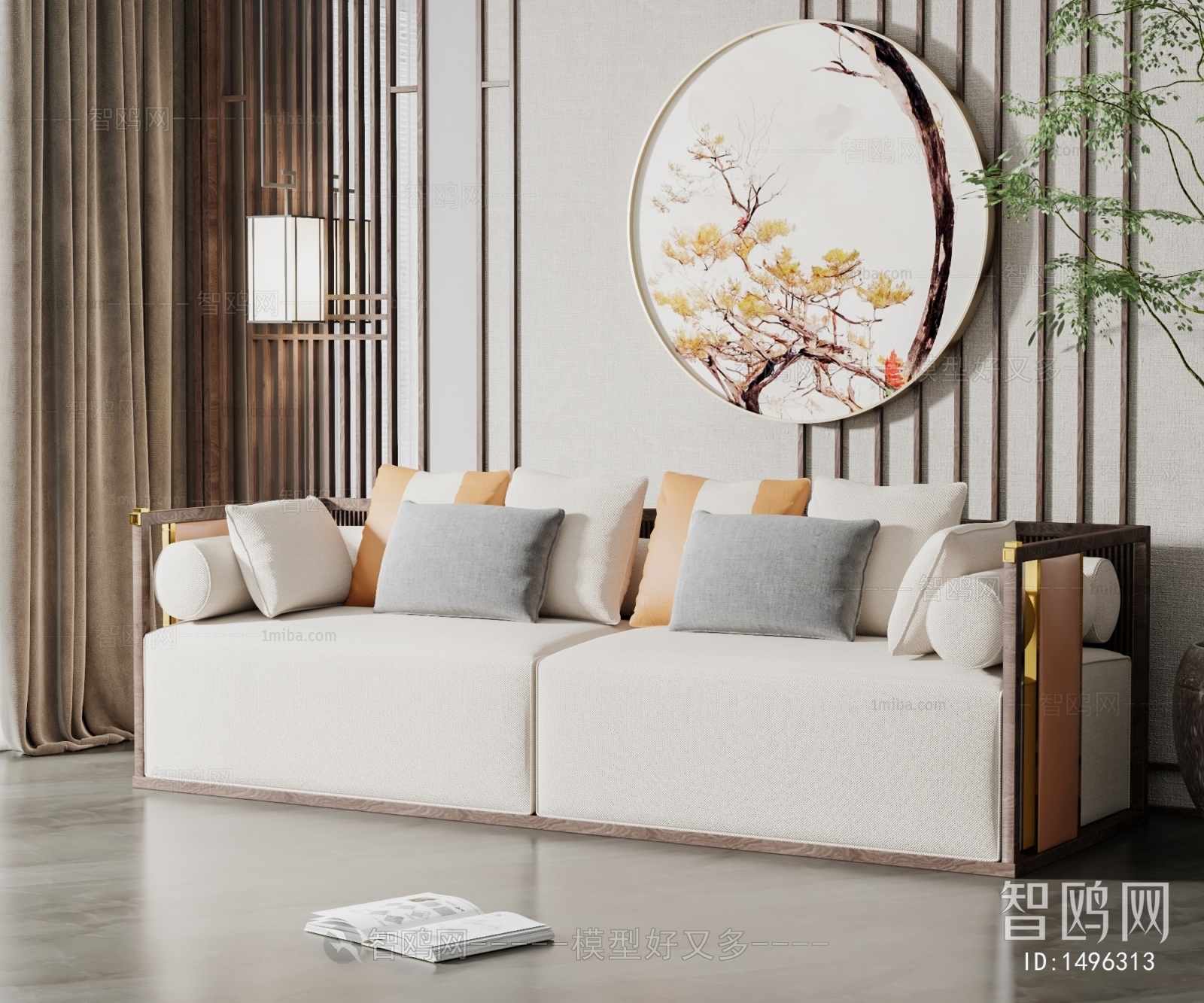 New Chinese Style A Sofa For Two