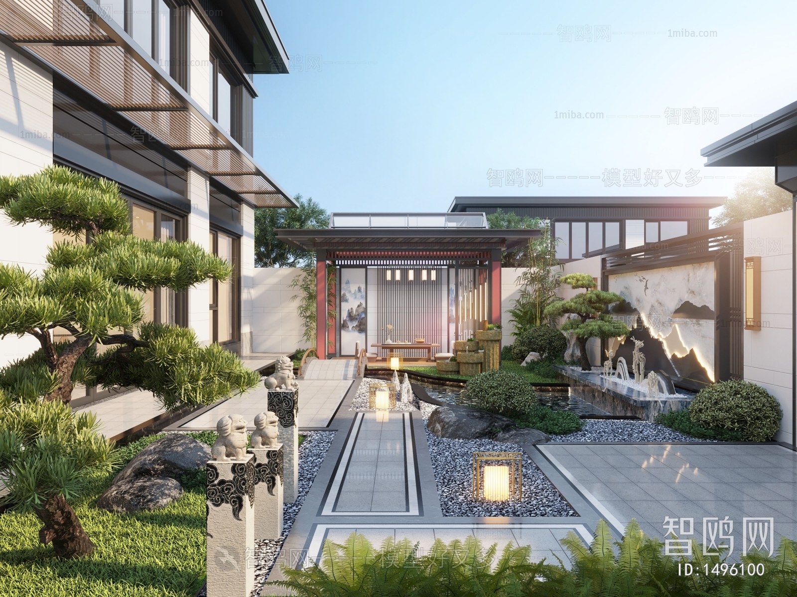 New Chinese Style Courtyard/landscape