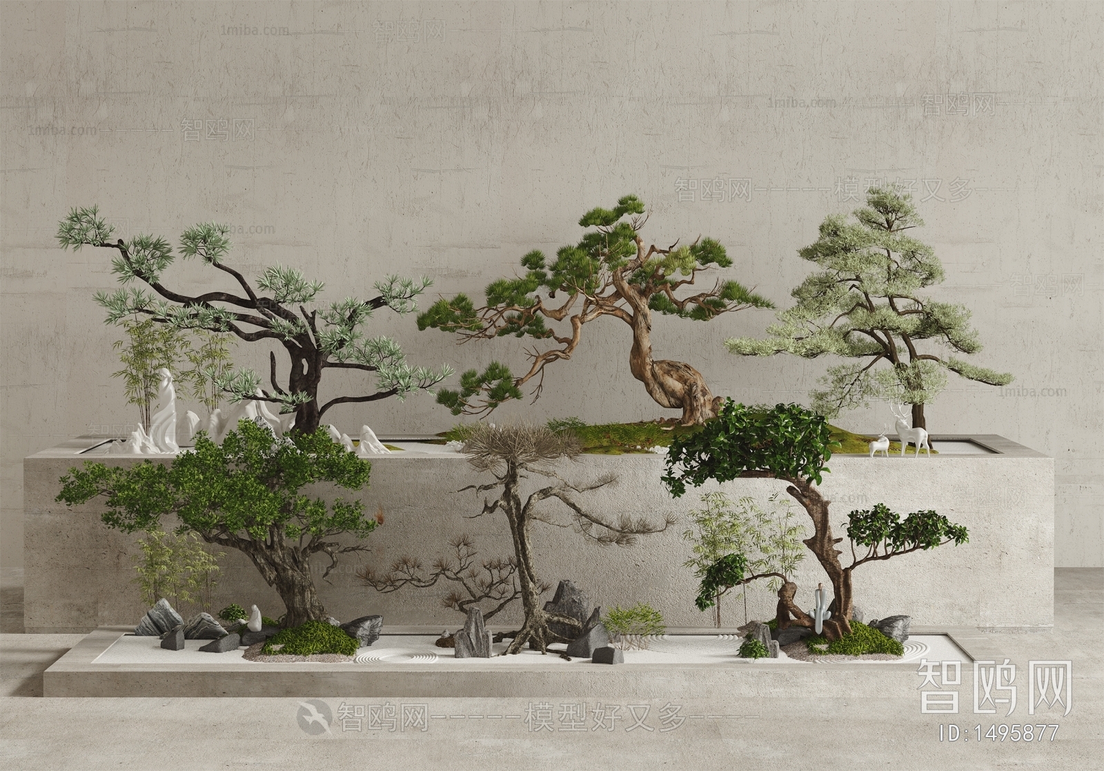 新中式景观树小品