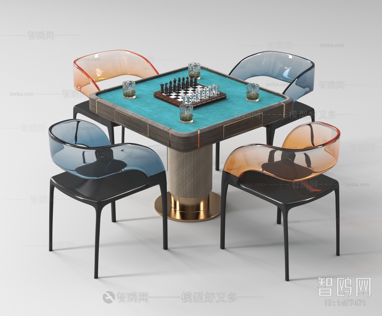 Modern Mahjong Tables And Chairs