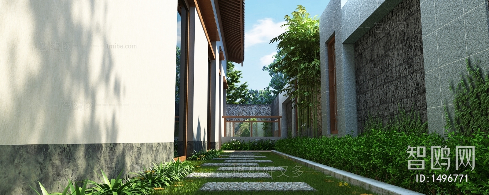 New Chinese Style Courtyard/landscape