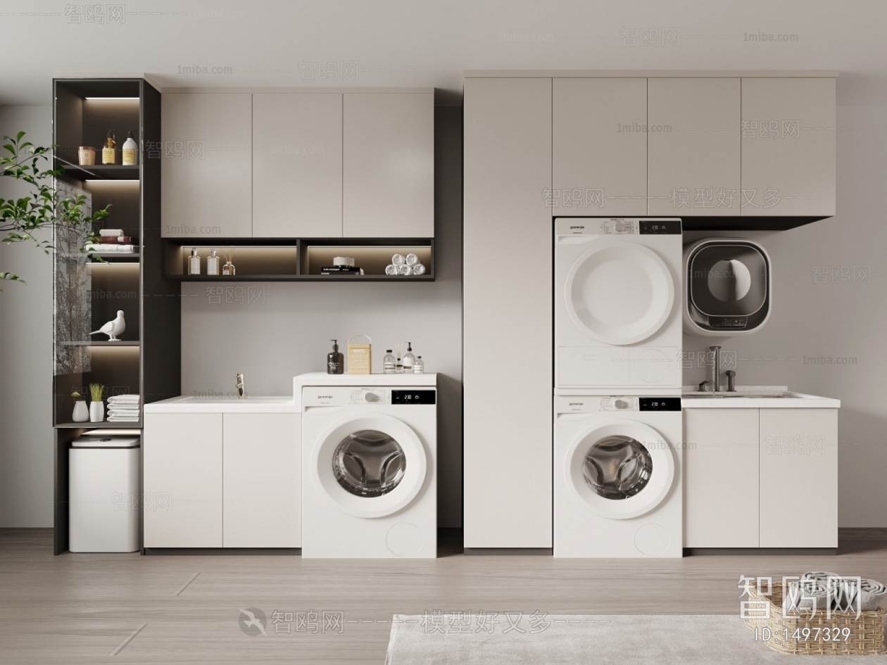 Modern Laundry Cabinet