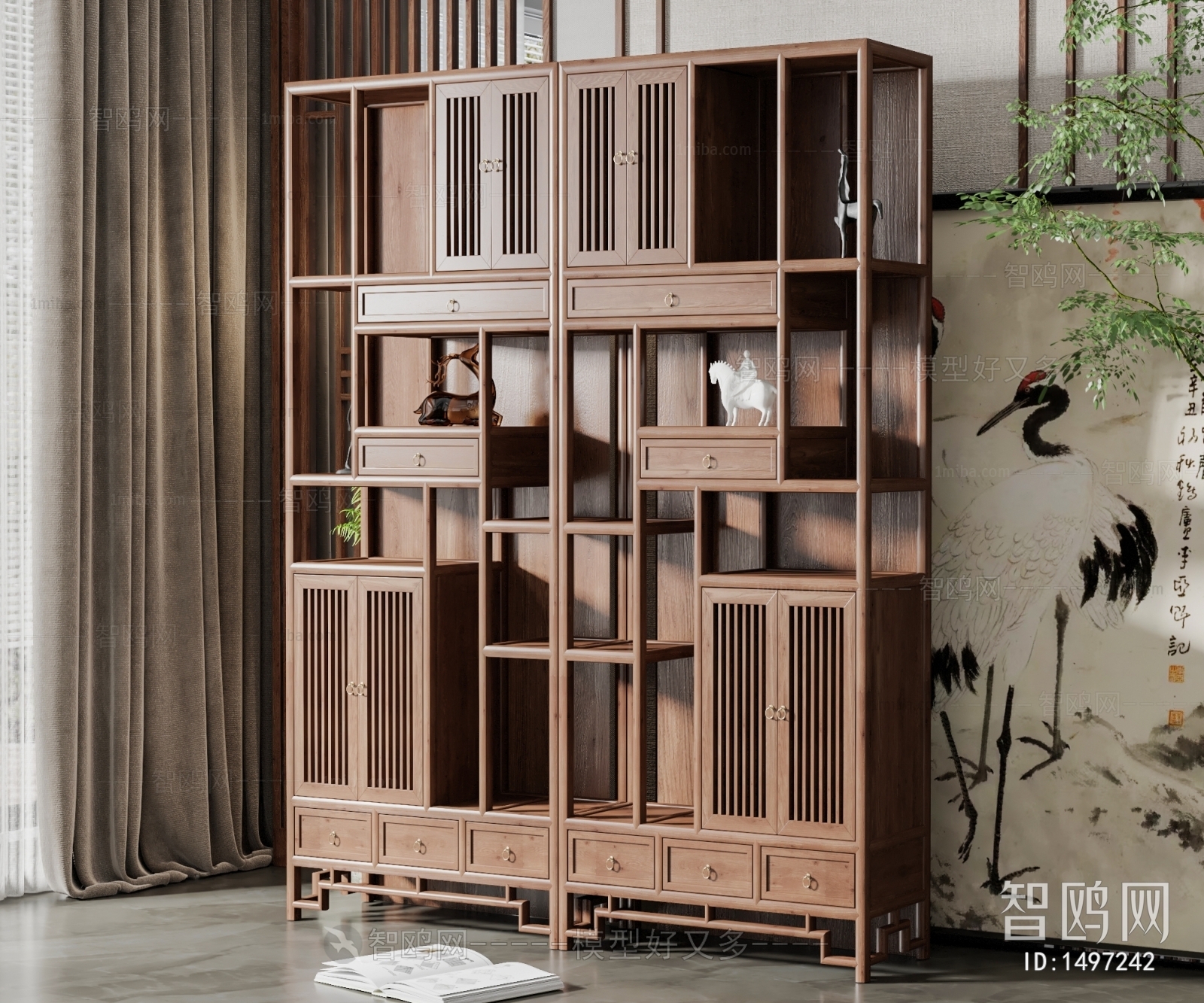 New Chinese Style Decorative Cabinet